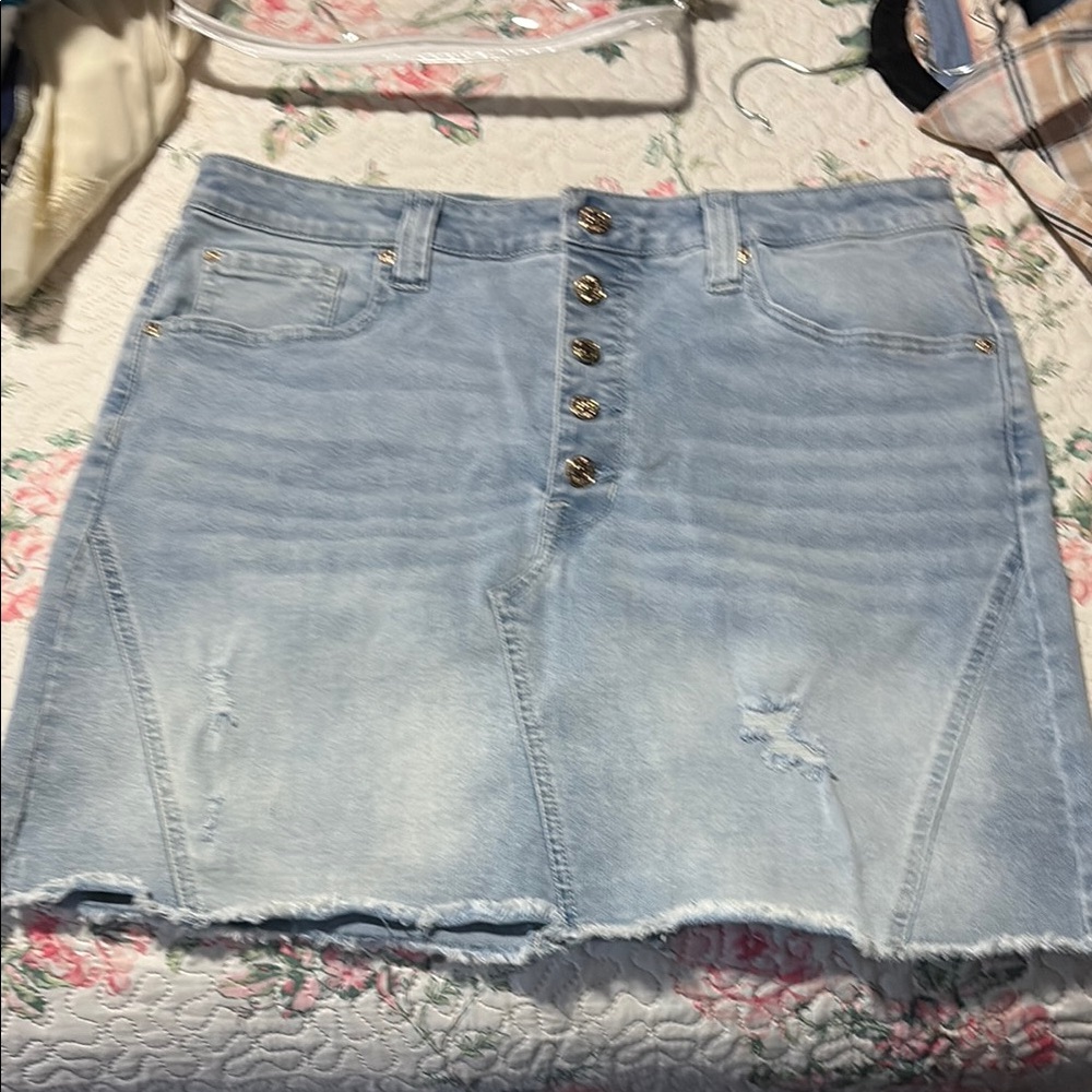 Women’s denim mini skirt